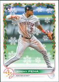 2022 Topps Holiday #HW129 Jeremy Pena RC Houston Astros