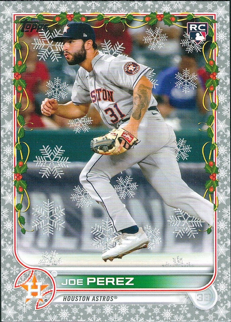 2022 Topps Holiday Metallic #HW83 Joe Perez RC Houston Astros