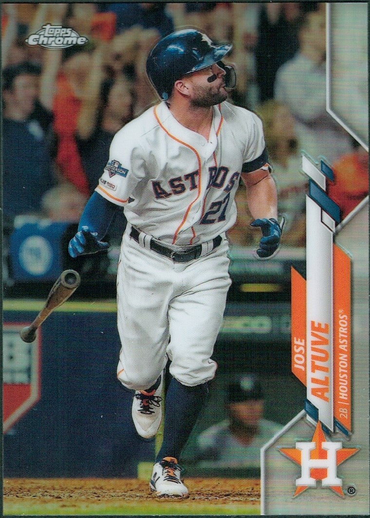 2020 Topps Chrome Refractor #42 Jose Altuve Houston Astros