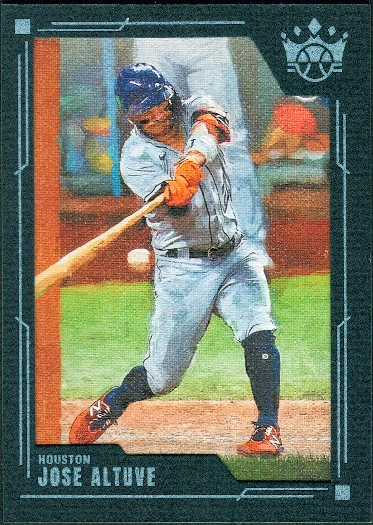 2022 Panini Diamond Kings Framed Blue #50 Jose Altuve Houston Astros