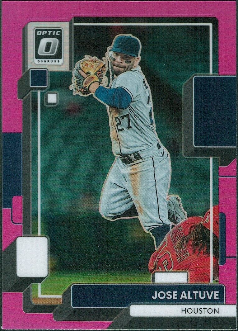 2022 Donruss Optic Pink Prizm #127 Jose Altuve Houston Astros