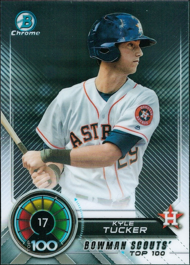 2018 Bowman Bowman Chrome Scouts' Top 100 #BTP-17 Kyle Tucker Houston Astros