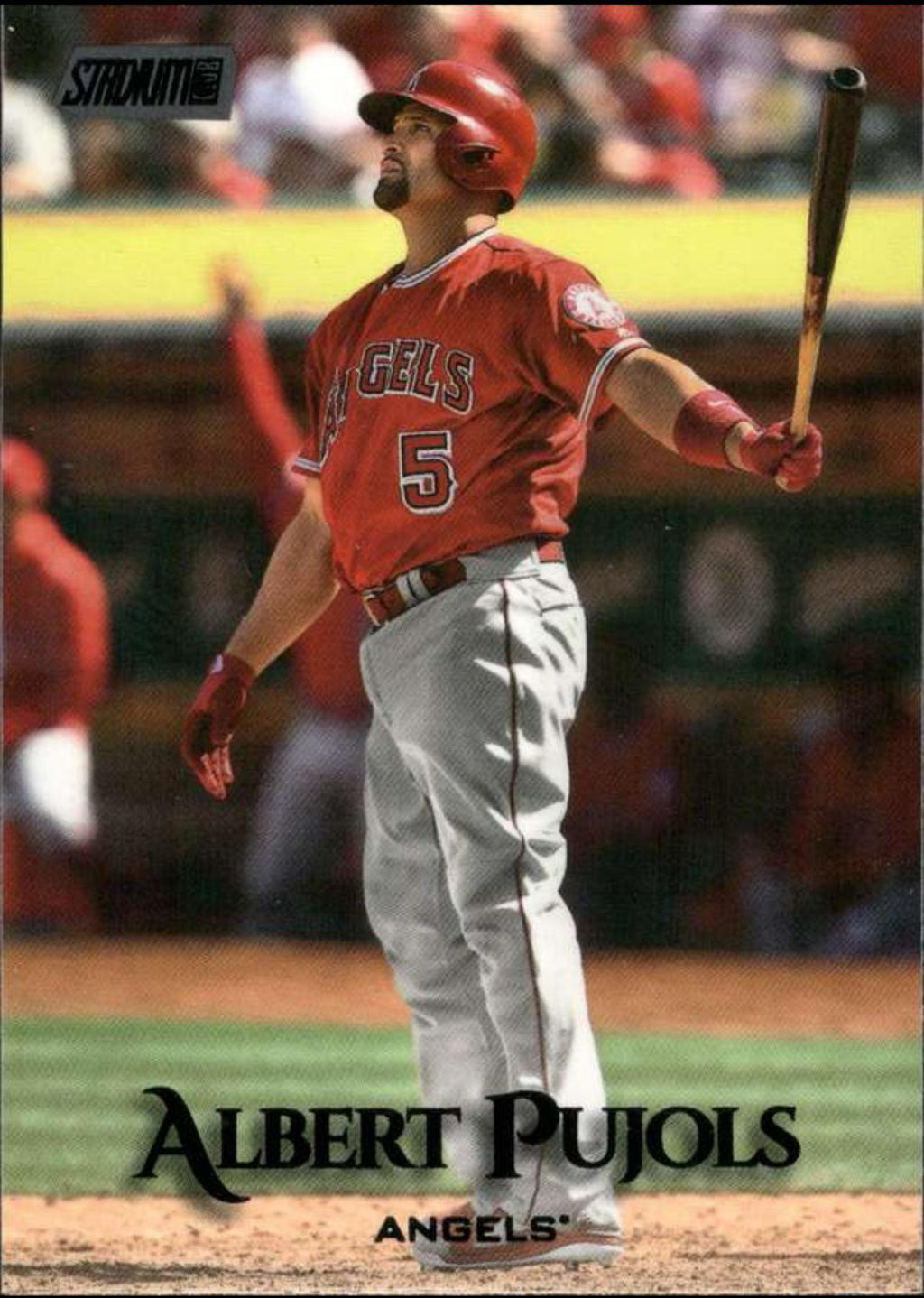2019 Stadium Club Black Foil #45 Albert Pujols Los Angeles Angels
