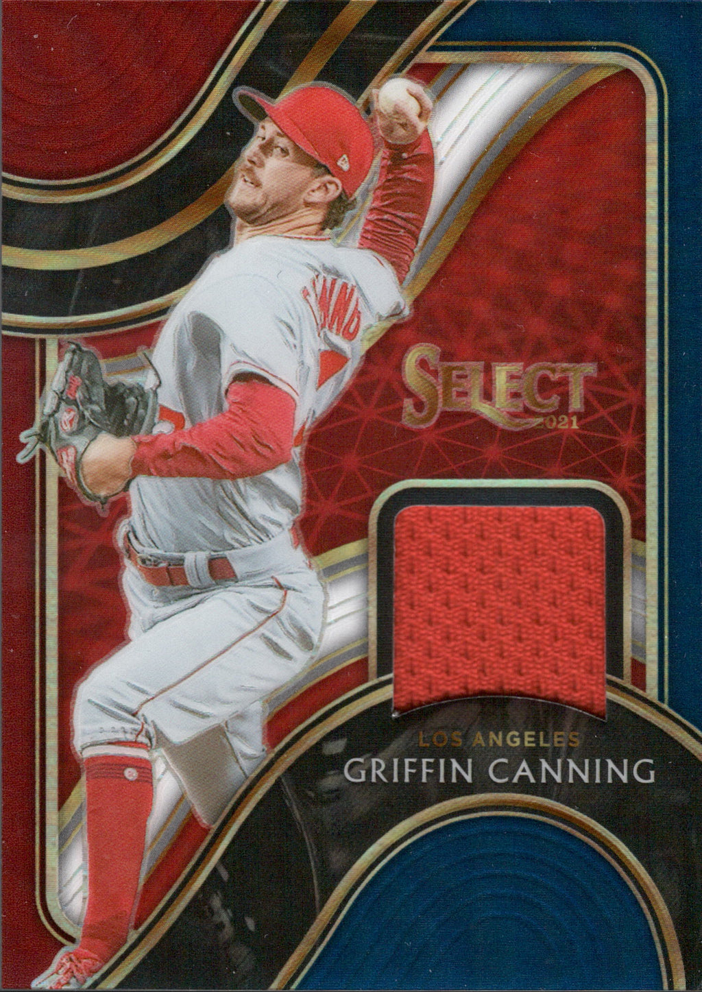 2021 Panini Select Select Swatches Tri-Color Prizm #SS-GC Griffin Canning #/99