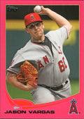 2013 Topps Update Pink #US229 Jason Vargas #/50 Los Angeles Angels