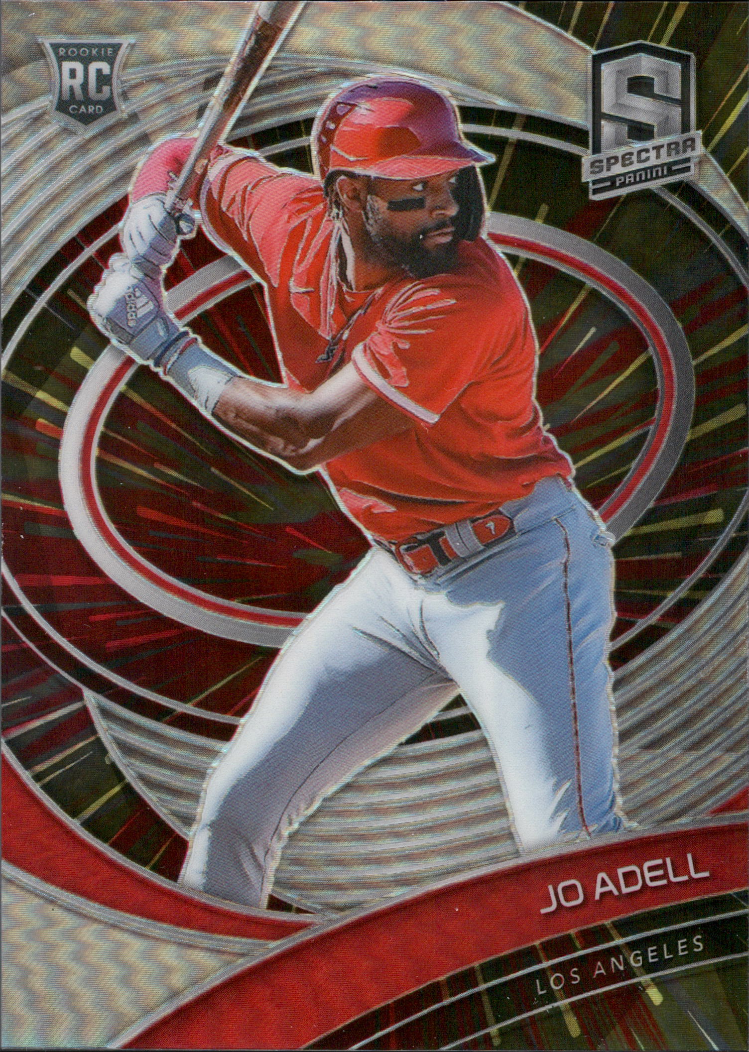 2021 Panini Spectra Hyper #138 Jo Adell RC #/75 Los Angeles Angels