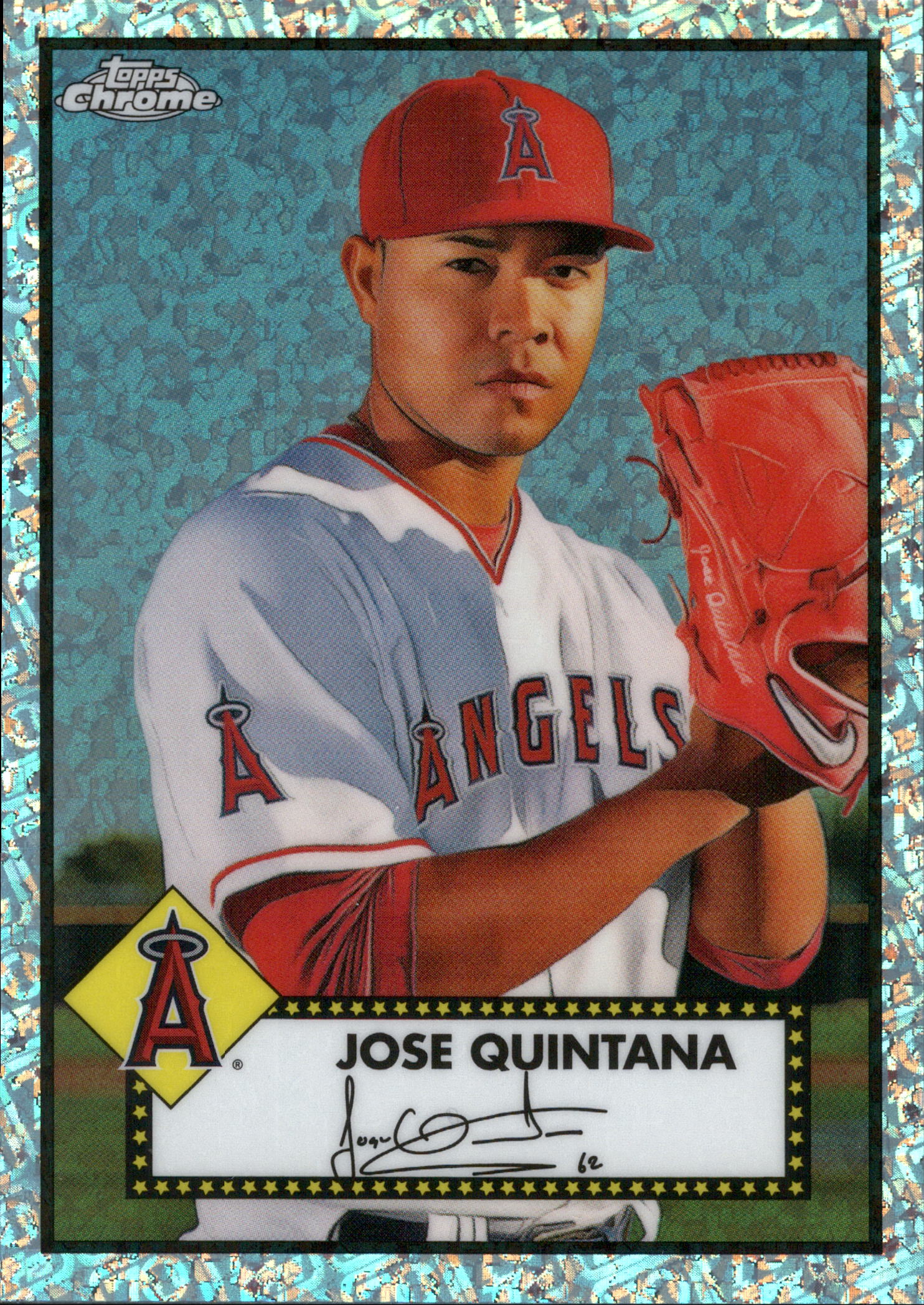 2021 Topps Chrome Platinum Anniversary 70 Mini-Diamonds #485 Jose Quintana #/70