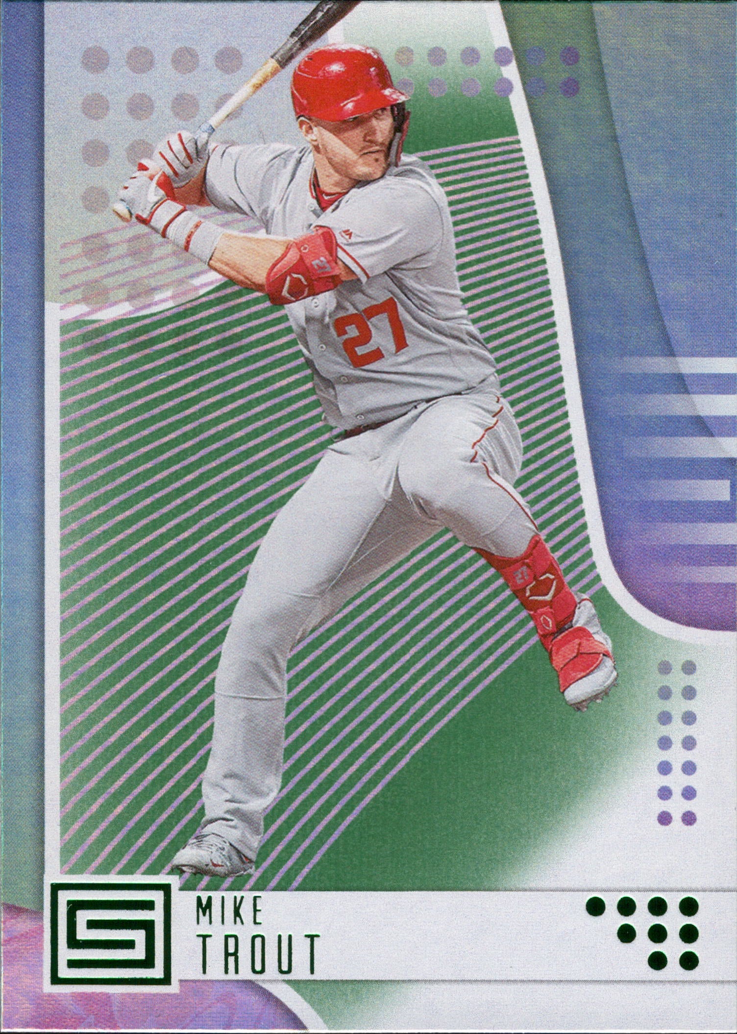 2020 Panini Chronicles Status Green #4 Mike Trout Los Angeles Angels