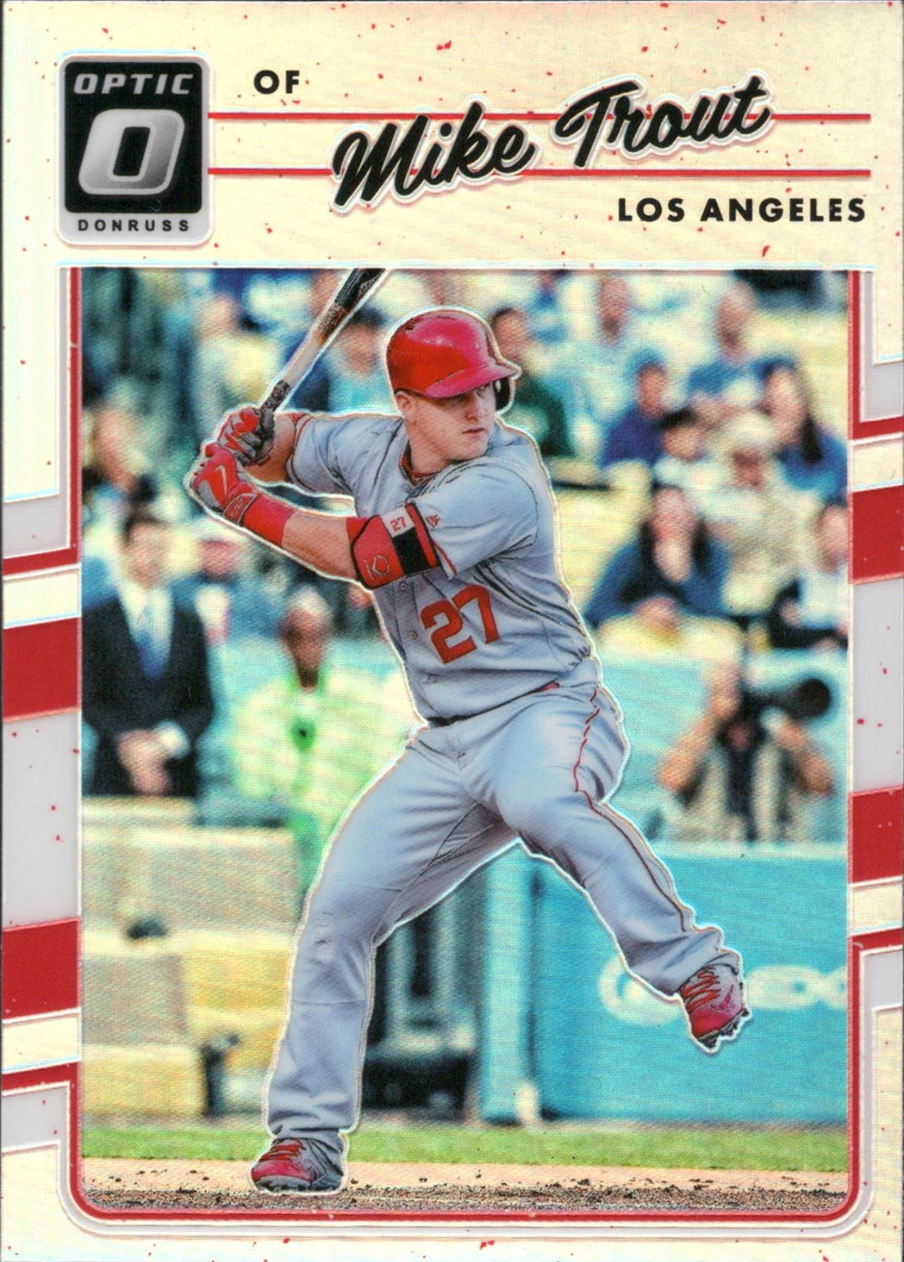 2017 Donruss Optic Holo #107 Mike Trout Los Angeles Angels