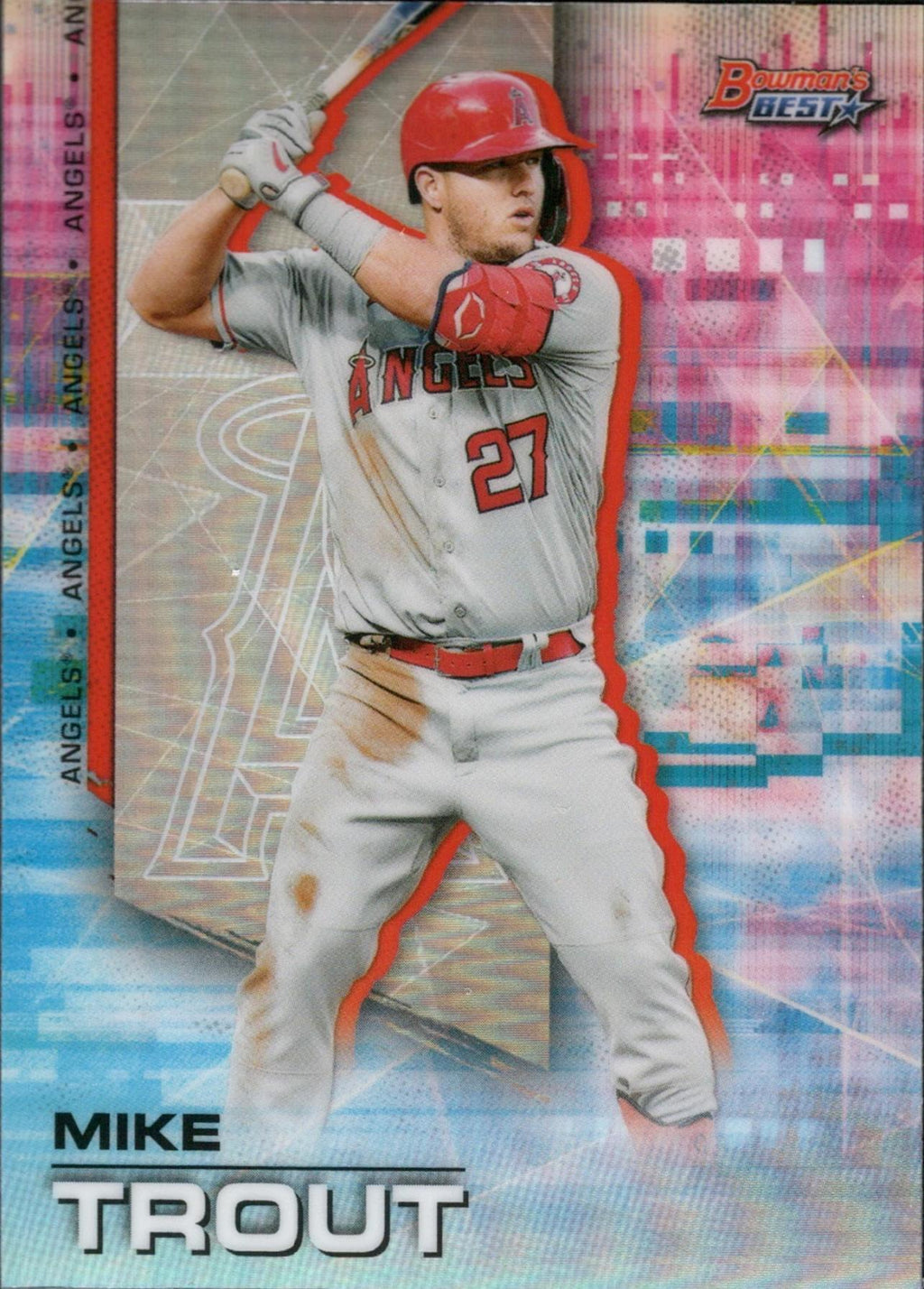 2021 Bowman's Best Refractor #1 Mike Trout Los Angeles Angels