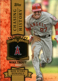 2013 Topps Chasing History Gold Foil #CH-64 Mike Trout Los Angeles Angels
