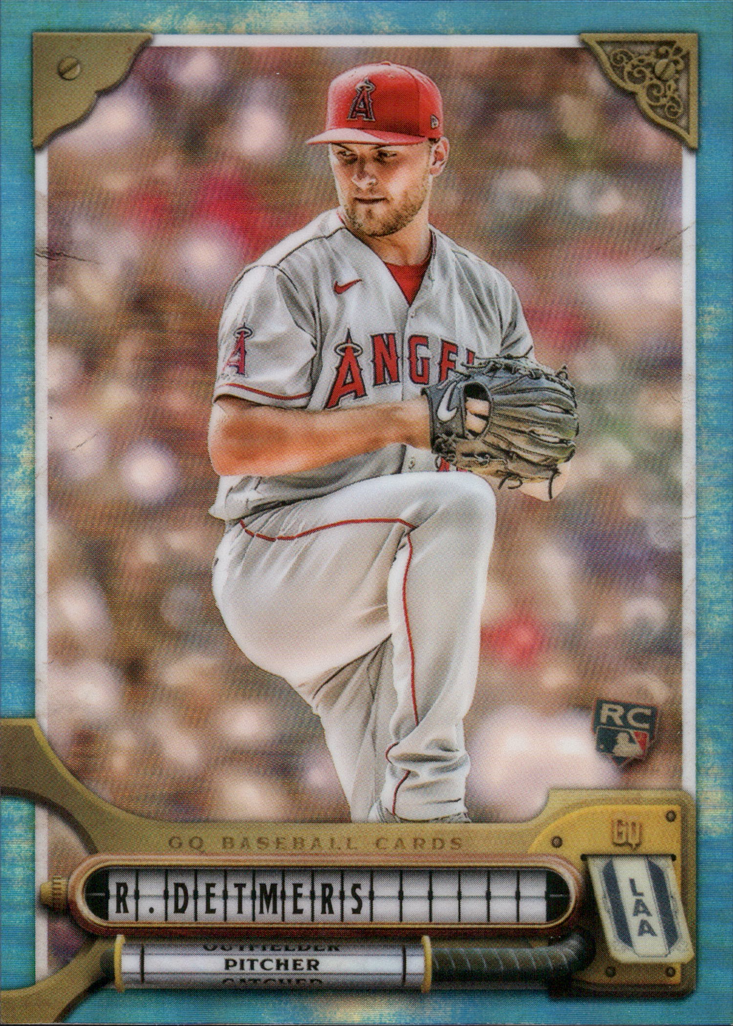 2022 Topps Gypsy Queen Chrome Blue #198 Reid Detmers RC #/99 Los Angeles Angels