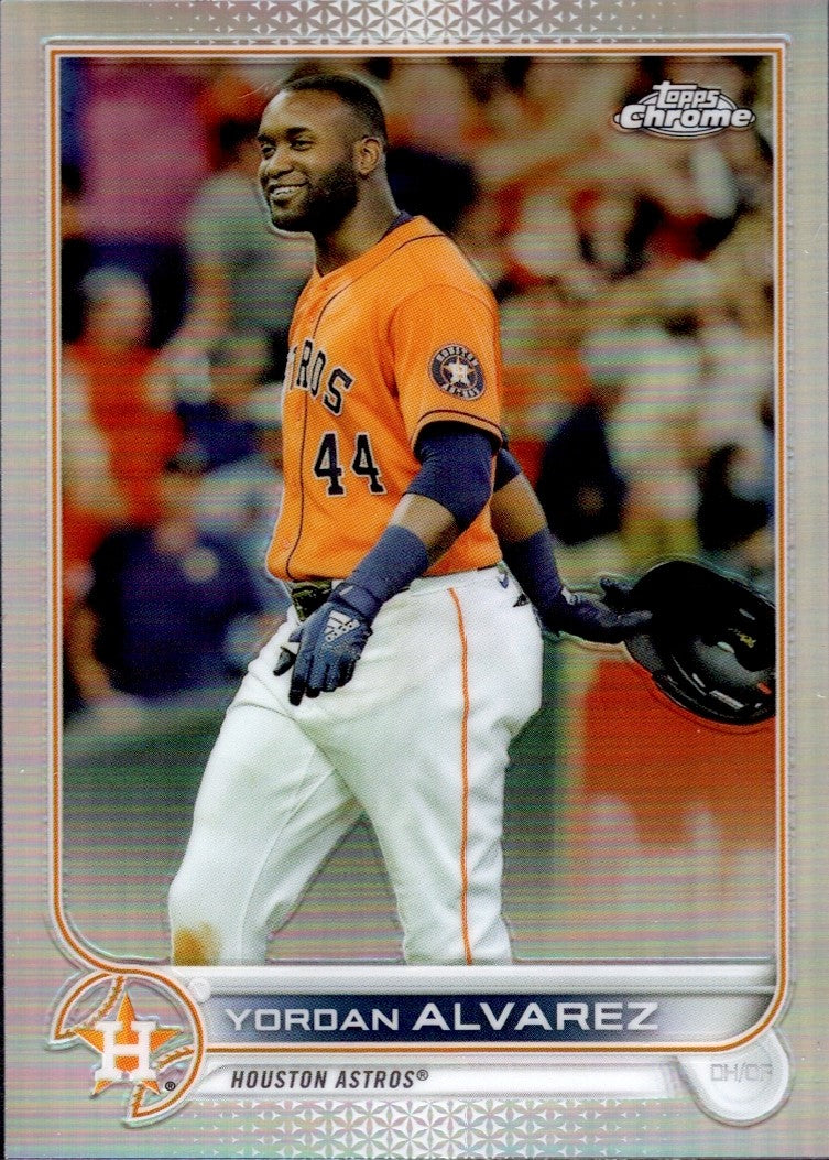 2022 Topps Chrome Refractor #180 Yordan Alvarez Houston Astros