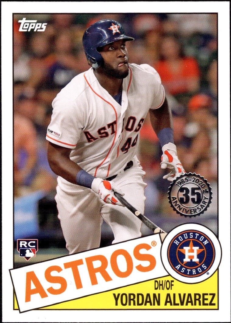 2020 Topps 1985 Baseball 35th Anniversary #85-50 Yordan Alvarez RC Astros