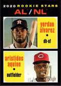 2020 Topps Heritage #54 AL/NL 2020 Rookie Stars Yordan Alvarez/Aristides Aquino