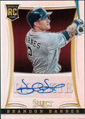 2013 Panini Select Prizm #188 Brandon Barnes RC Auto #/99 Houston Astros