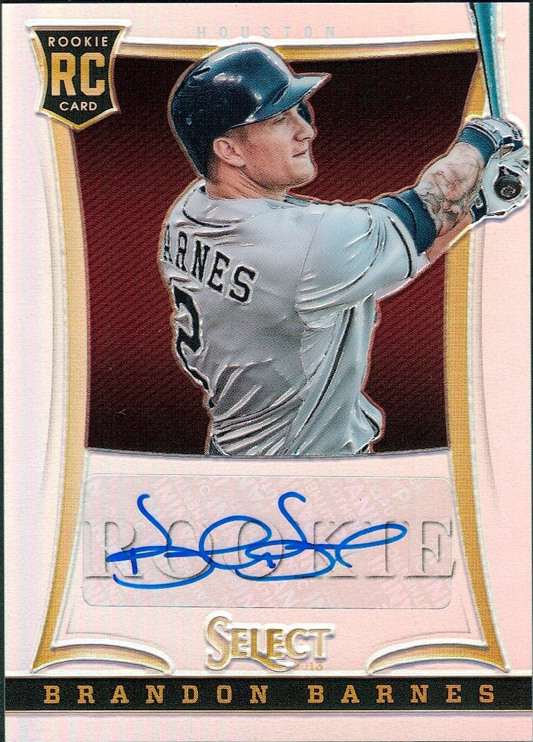 2013 Panini Select Prizm #188 Brandon Barnes RC Auto #/99 Houston Astros