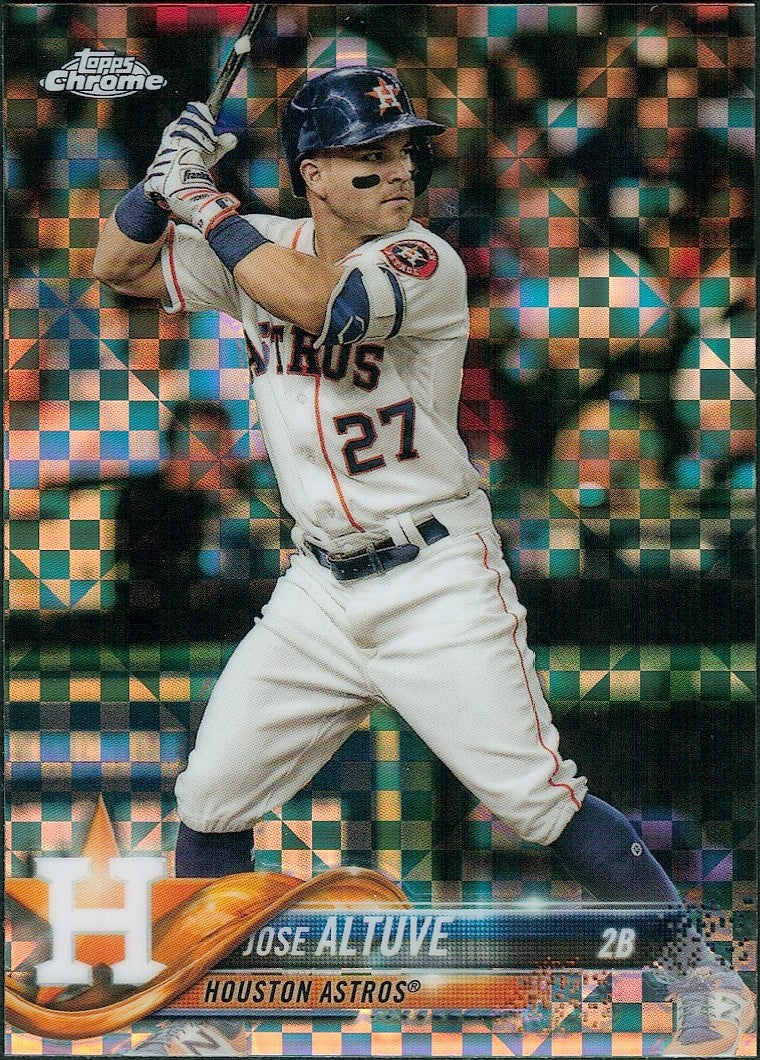 2018 Topps Chrome X-Fractor #200 Jose Altuve Houston Astros
