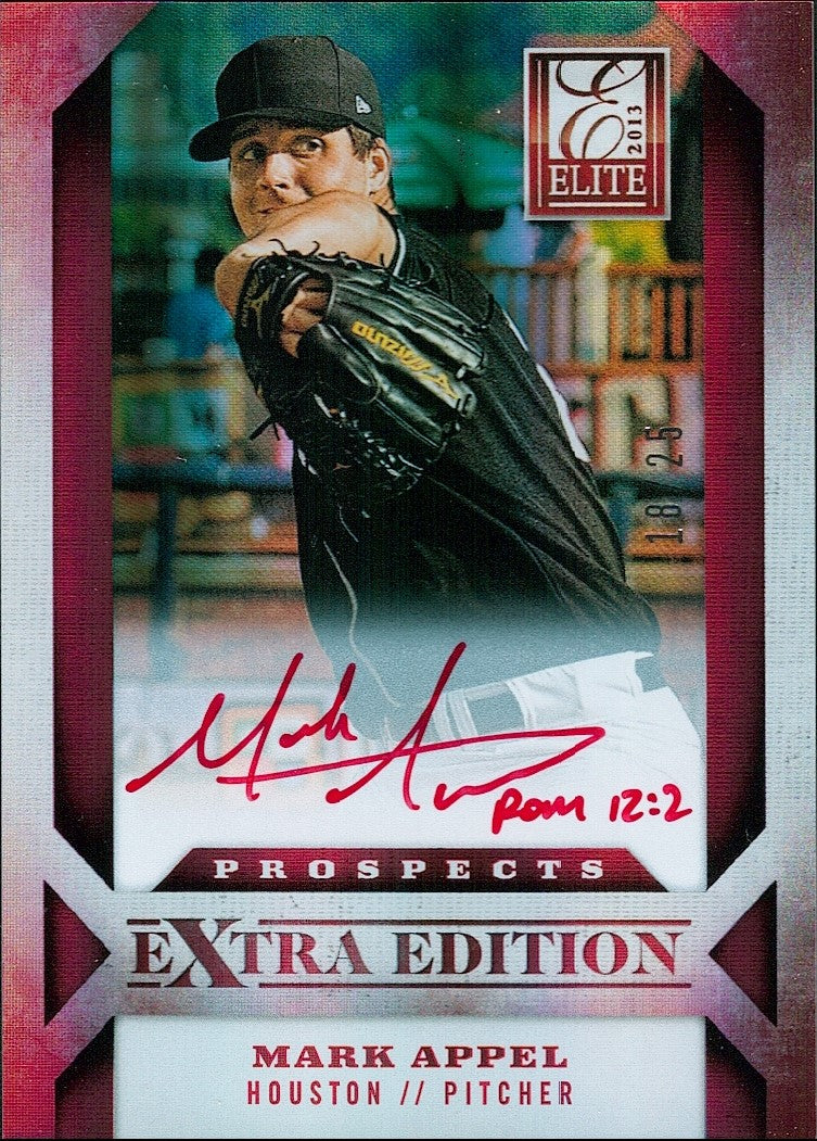 2013 Panini Elite Extra Edition Signature Red Ink #101 Mark Appel Auto #/25