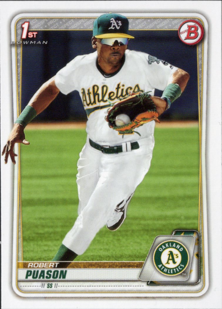 2020 Bowman Prospects #BP-145 Robert Puason Oakland Athletics