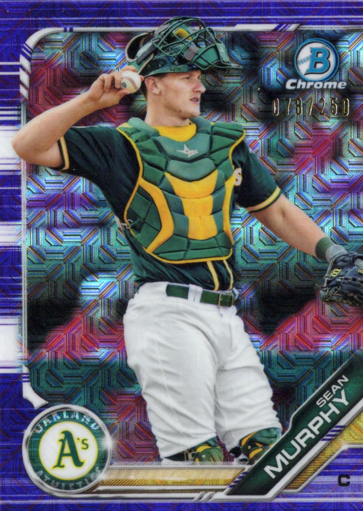 2019 Bowman Chrome Prospects Mojo Refractors Purple #BCP-144 Sean Murphy #/250