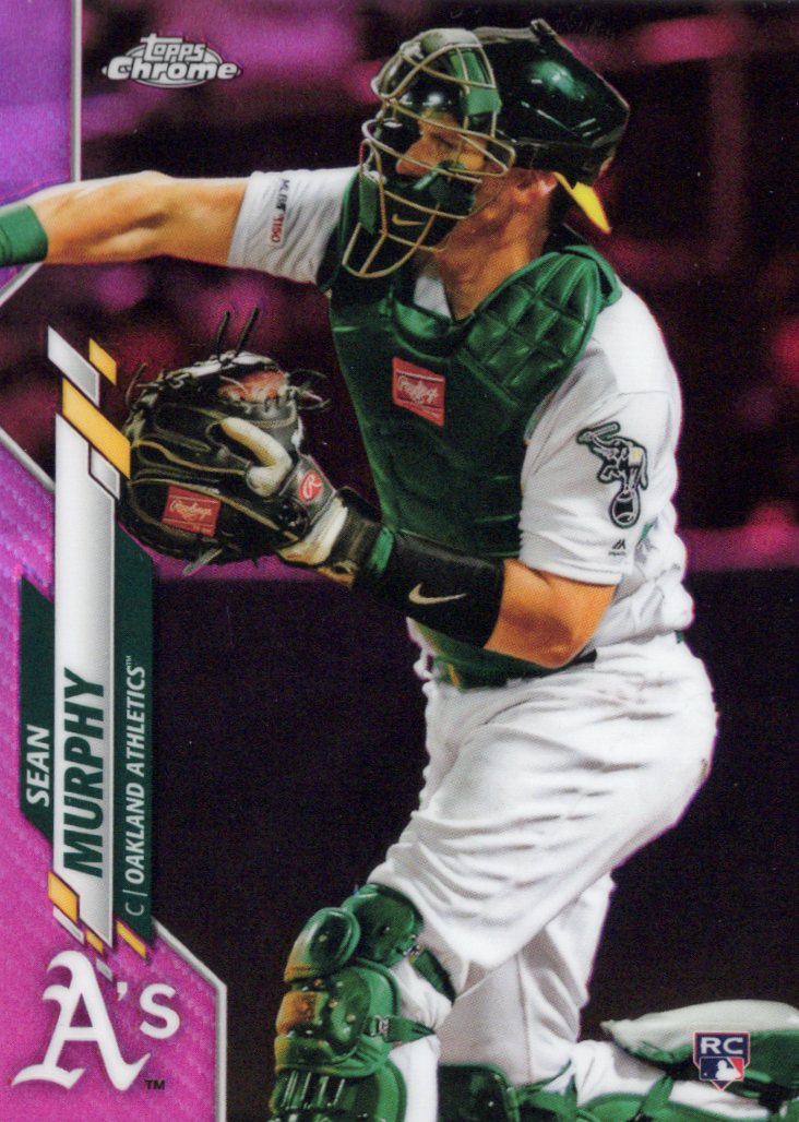 2020 Topps Chrome Pink Refractor #32 Sean Murphy RC Oakland Athletics
