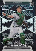 2020 Panini Chronicles Obsidian #10 Sean Murphy RC Oakland Athletics