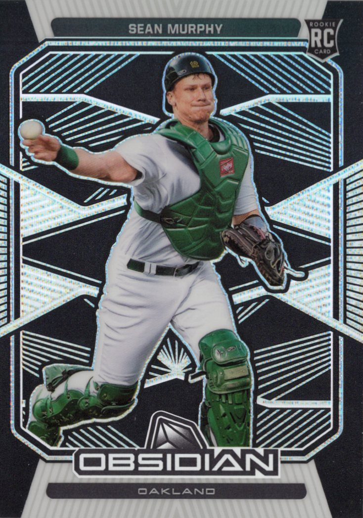 2020 Panini Chronicles Obsidian #10 Sean Murphy RC Oakland Athletics