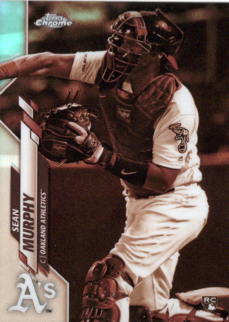 2020 Topps Chrome Sepia Refractor #32 Sean Murphy RC Oakland Athletics