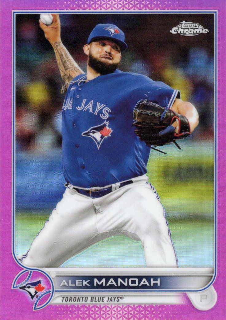 2022 Topps Chrome Pink Refractor #36 Alek Manoah Toronto Blue Jays
