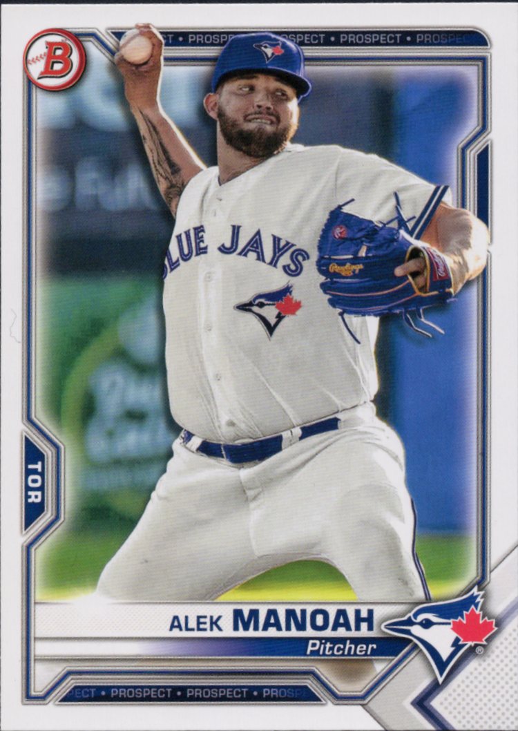 2021 Bowman Prospects #BP-27 Alek Manoah Toronto Blue Jays