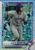 2021 Bowman Chrome Prospects Mojo Refractor #BCP-87 Austin Martin Blue Jays