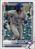 2021 Bowman Prospects #BP-87 Austin Martin Toronto Blue Jays