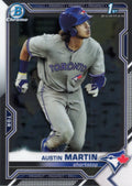 2021 Bowman Chrome Prospects #BCP-87 Austin Martin Toronto Blue Jays