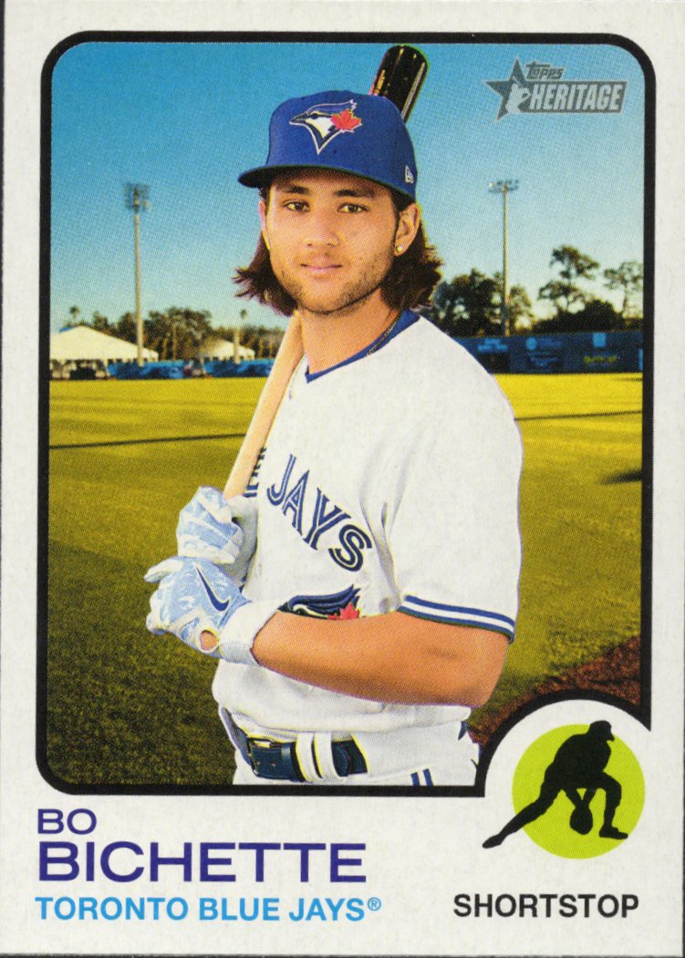 2022 Topps Heritage #262 Bo Bichette Toronto Blue Jays