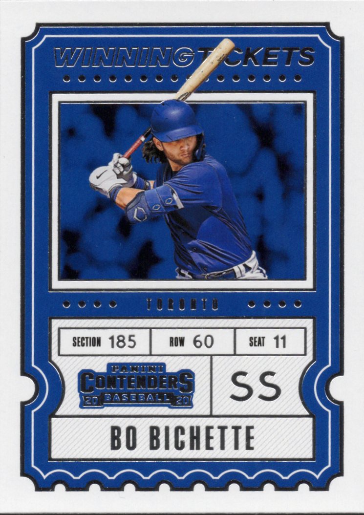 2020 Panini Contenders Winning Tickets #WT-2 Bo Bichette Toronto Blue Jays
