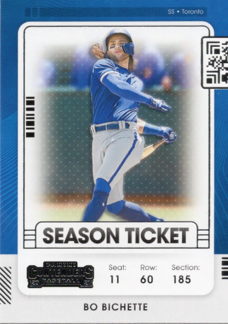 2021 Panini Contenders #38 Bo Bichette Toronto Blue Jays