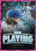 2020 Donruss Now Playing Pink Fireworks #NP-5 Bo Bichette Toronto Blue Jays