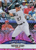 2019 Donruss Franchise Features Pink Fireworks #FF8 Bo Bichette / Trevor Story