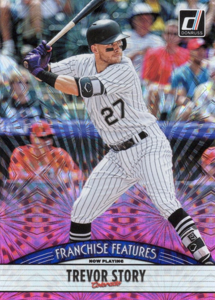 2019 Donruss Franchise Features Pink Fireworks #FF8 Bo Bichette / Trevor Story