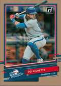 2020 Donruss The Rookies #R-6 Bo Bichette #/999 Toronto Blue Jays