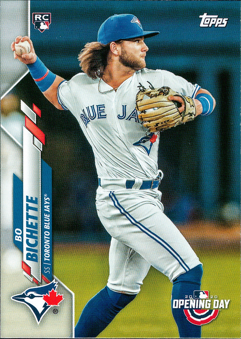2020 Topps Opening Day #173a Bo Bichette RC Toronto Blue Jays