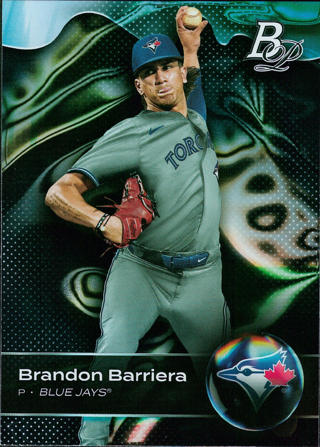 2023 Bowman Platinum Top Prospects #TOP-66 Brandon Barriera Toronto Blue Jays