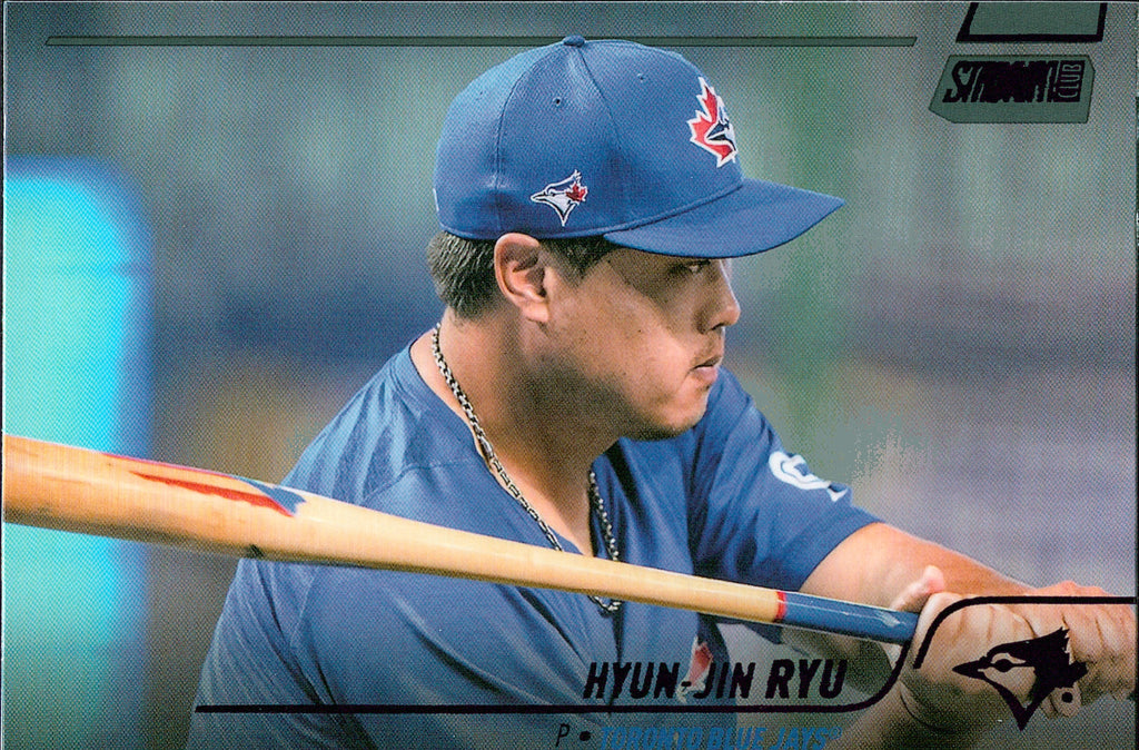 2022 Stadium Club Black Foil #292 Hyun-Jin Ryu Toronto Blue Jays