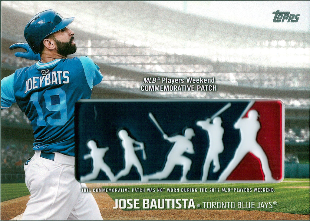 2018 Topps Players Weekend Patch #PWP-JB Jose Bautista Toronto Blue Jays