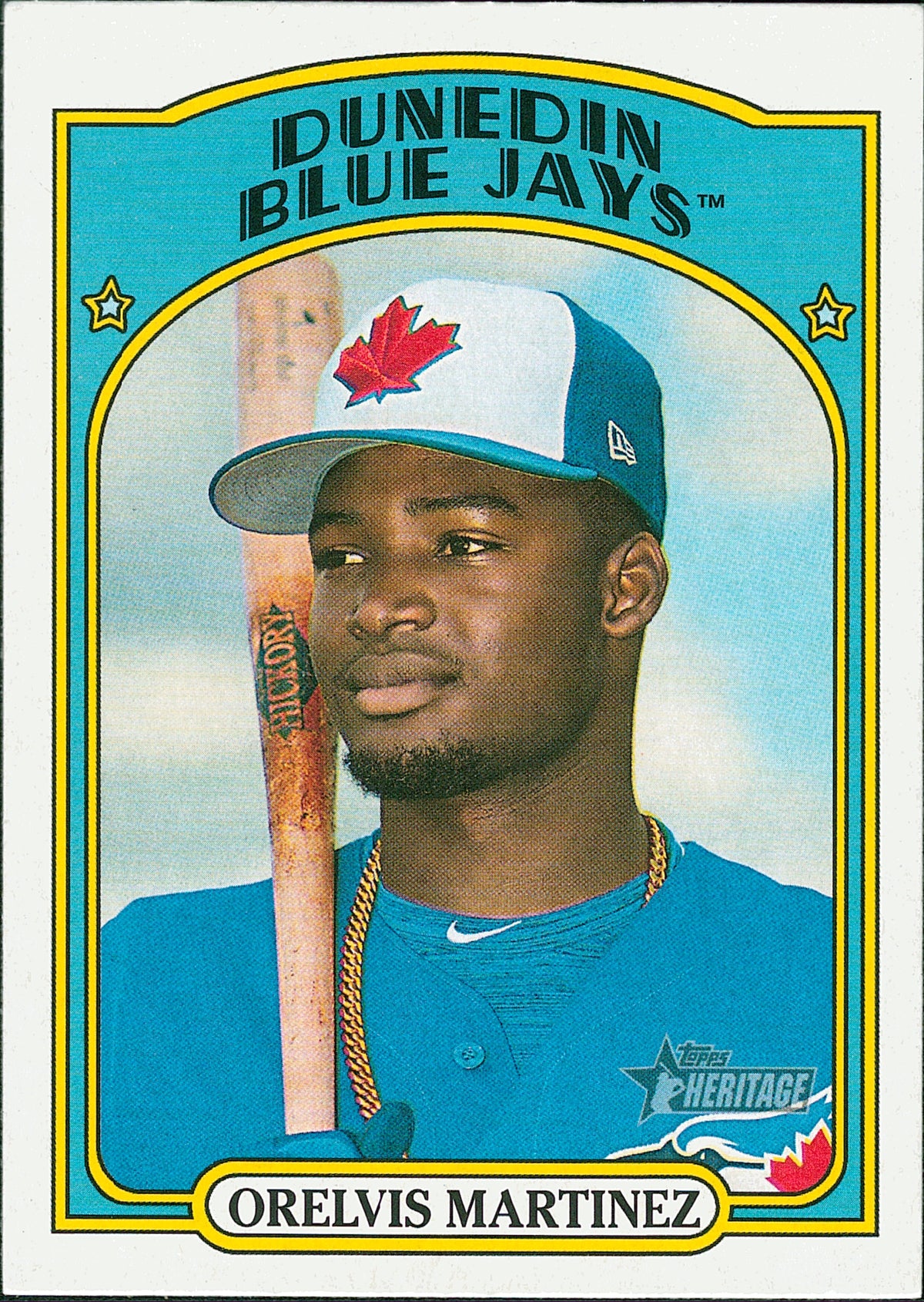 2021 Topps Heritage Minor League #98 Orelvis Martinez Dunedin Blue Jays