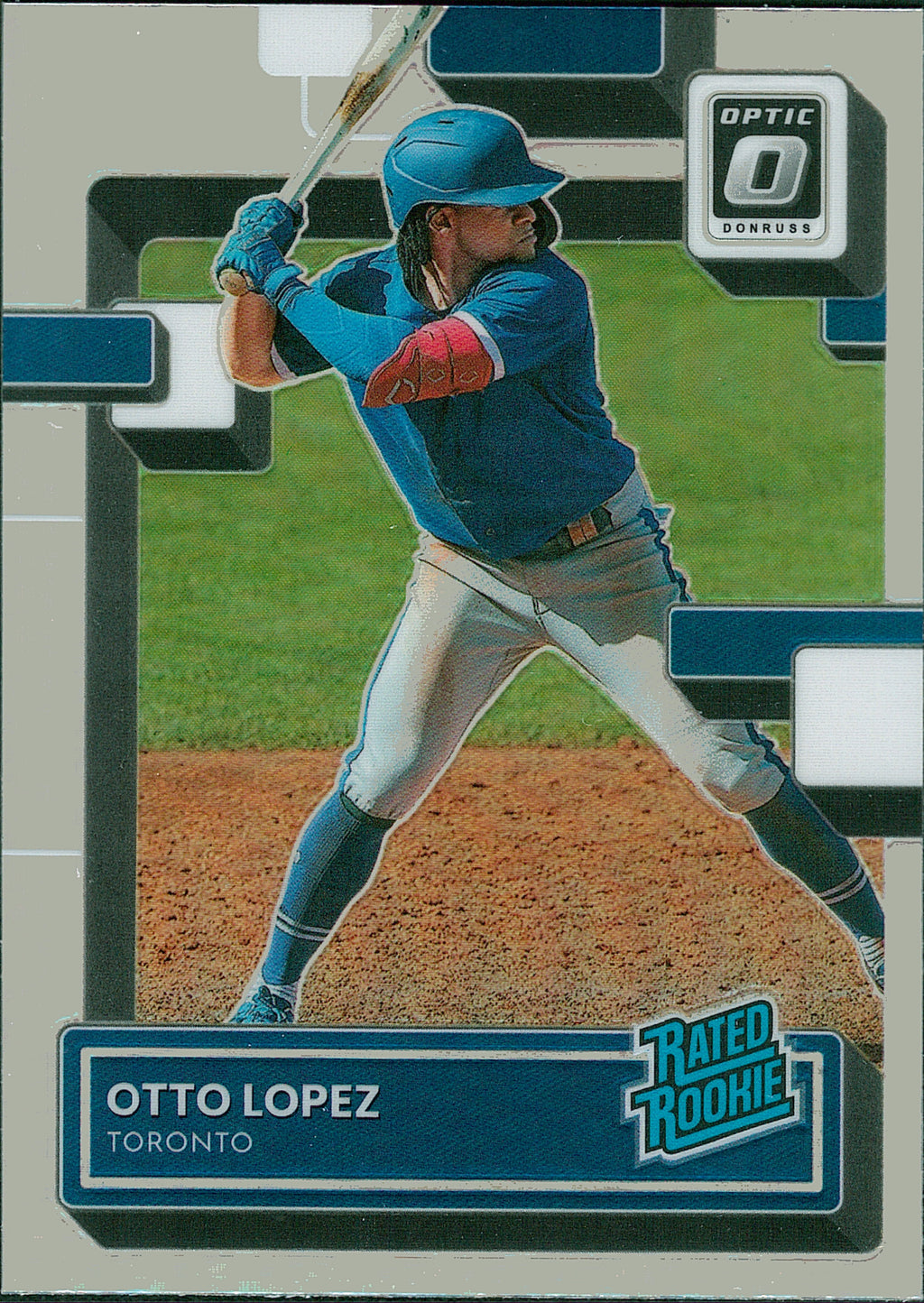 2022 Donruss Optic Holo Prizm #49 Otto Lopez Rookie Toronto Blue Jays