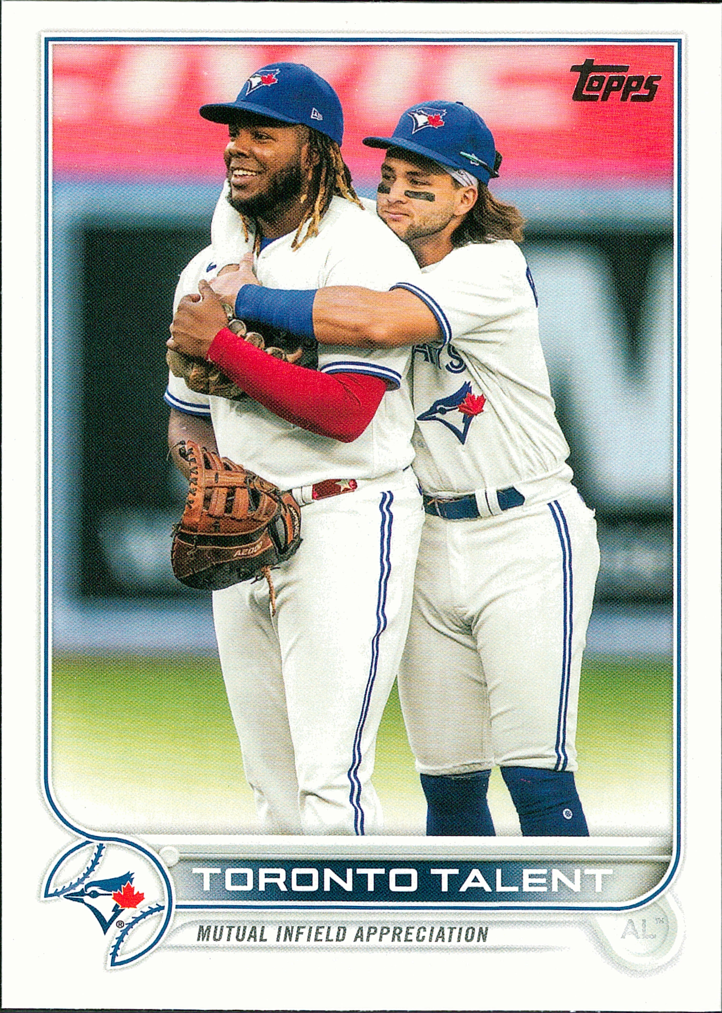 2022 Topps #381 Toronto Talent Toronto Blue Jays Guerrero Jr / Bichette