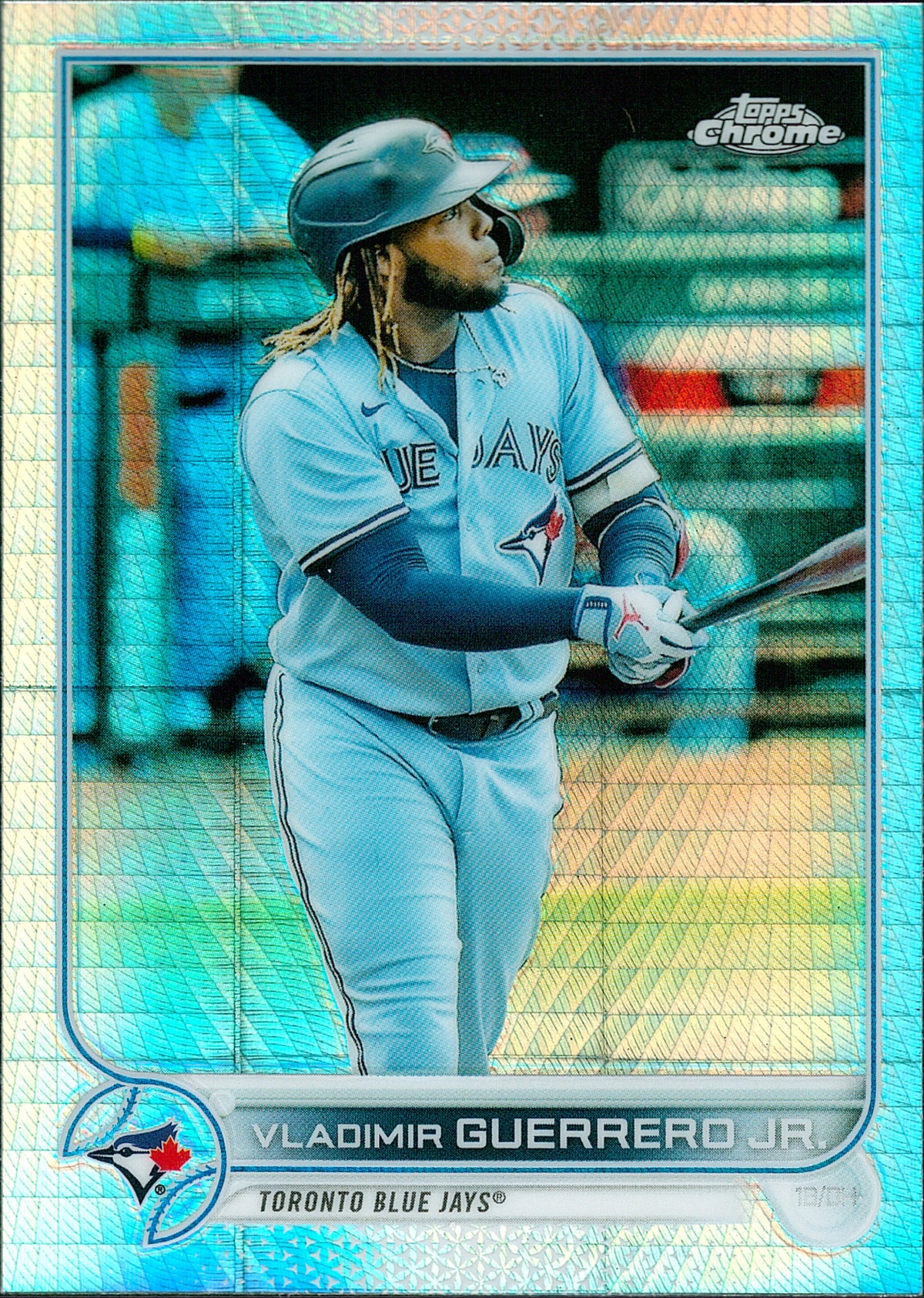 2022 Topps Chrome Prism Refractor #81 Vladimir Guerrero Jr. Toronto Blue Jays