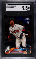 2018 Topps Chrome #72 Ozzie Albies SGC 9.5 Atlanta Braves